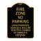 Signmission No Parking Fire Zone Unauthorized Vehicles Will Be Ticketed Towed at Owner Expense, BG-1824-23671 A-DES-BG-1824-23671 - alternate 1